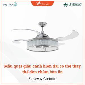 Quạt trần đèn Fanaway Corbelle 4 cánh CHR 212929