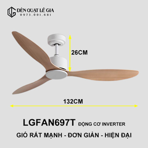 Quạt trần 3 cánh LGFAN697T