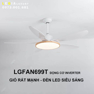 Quạt trần đèn 5 cánh LGFAN699T