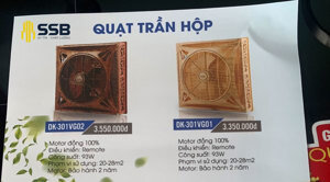 Quạt trần hộp Daeki DK 301VG02