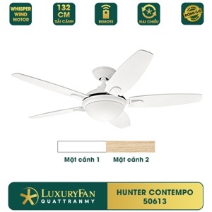 Quạt trần đèn Hunter Contempo 5 cánh 50612