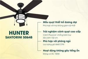 Quạt trần 5 cánh Hunter Satorini