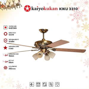 Quạt trần KaiyoKukan 5 cánh KIKU 3310