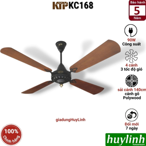 Quạt trần Kim Thuận Phong 4 cánh KC168