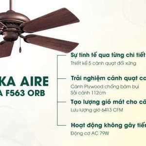 Quạt trần Minka Aire Supra 5 cánh F563-ORB