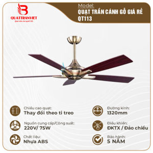 Quạt trần 5 cánh QT113