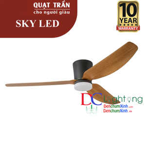 Quạt trần Royal 3 cánh Sky LED