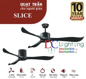 Quạt trần Royal 4 cánh Slice Light