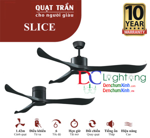 Quạt trần Royal 4 cánh Slice Light