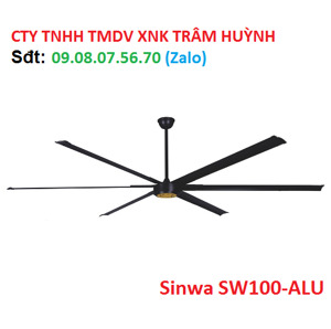 Quạt trần Sinwa 6 cánh SW100-ALU