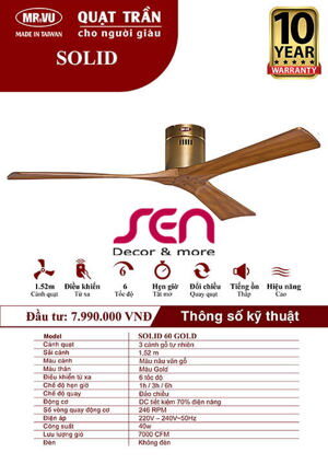 Quạt trần Solid 60