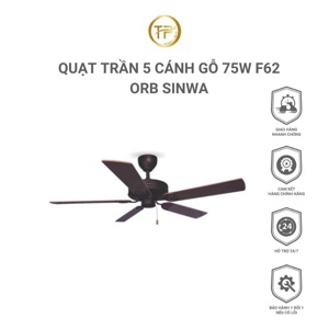 Quạt trần đèn Sinwa 3 cánh F62 AB/ORB