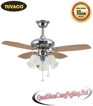 Quạt trần đèn Tuvaco 5 cánh C529-02