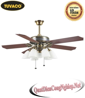 Quạt trần đèn Tuvaco 5 cánh H905-01