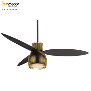 Quạt trần đèn Uchiwa 3 cánh F824-ORB/TB