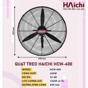 Quạt treo công nghiệp Haichi HCW600