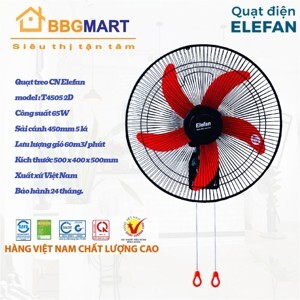 Quạt treo Elefan T4505-2D - Dây giật