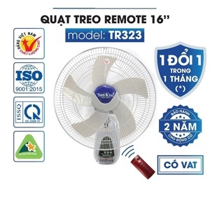 Quạt treo tường Sankyo Remote 323 - 45W