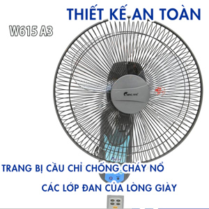 Quạt treo tường Chinghai W615A3 - 55W