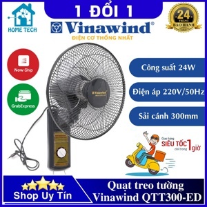 Quạt treo tường điện cơ Vinawind QTT300EĐ (QTT- 300EĐ)
