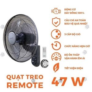 Quạt treo tường Nanoco NWF1615RC-GR