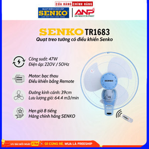 Quạt treo tường Senko TR1683 (TR-1683) - điều khiển từ xa