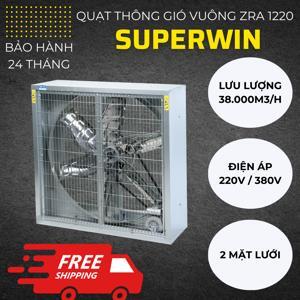 Quạt vuông gián tiếp Super Win ZRA-1220 - 220V