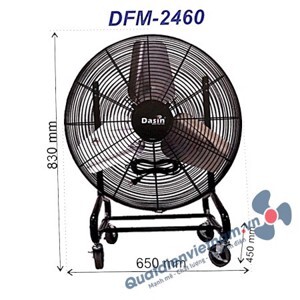 Quạt xe đẩy công nghiệp Dasin DFM-2460