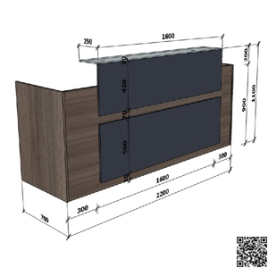 Quầy lễ tân QLT109