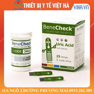 Que thử Acid Uric - Benecheck 3 in 1 (25 que)