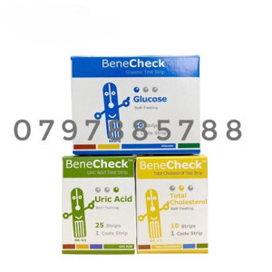 Que thử Acid Uric - Benecheck 3 in 1 (25 que)