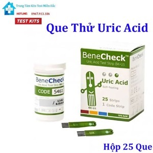 Que thử Acid Uric BeneCheck Plus 25