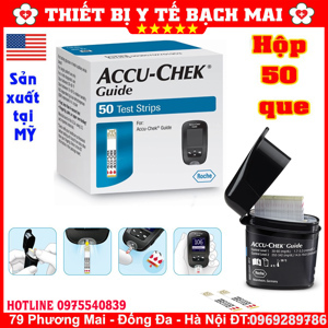 Que thử đường huyết Accu-Chek Guide hộp 50 que