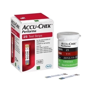 Que thử đường huyết Accuchek Performa - 25 que