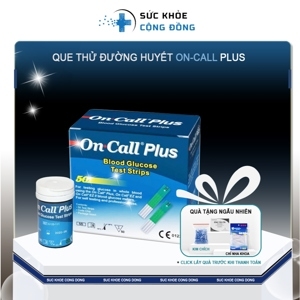 Que thử đường huyết Acon On-Call Plus Blood Glucose Test Strips - 25 que