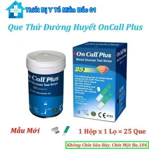 Que thử đường huyết Acon On-Call Plus Blood Glucose Test Strips - 25 que