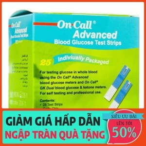 Que thử đường huyết Acon On call Advanced 25 que