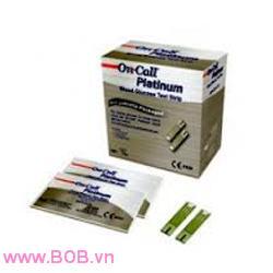 Que thử đường huyết Acon On-Call Platinum Blood Glucose Test Strips