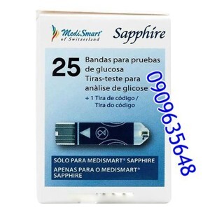 Que thử đường huyết Medismart Sapphire 25