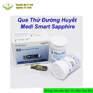 Que thử đường huyết MediSmart Sapphire (50 que)