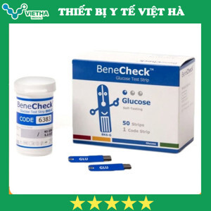 Que thử Glucose Benecheck 3 in 1 (50 que)