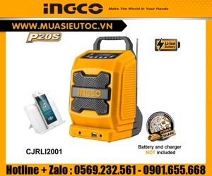 Radio công trường pin 20V Ingco CJRLI2001