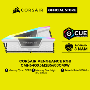 Ram Corsair Vengeance RGB 64GB (2x32GB) 5600 DDR5