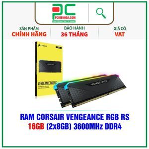 Ram Corsair VENGEANCE RGB RS 16GB (2 x 8GB) DDR4 DRAM 3600MHz C18 CMG16GX4M2D3600C18