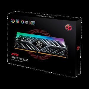 Ram Desktop Adata XPG Spectrix D41 RGB Grey (AX4U32008G16A-DT41) 16GB (2x8GB) DDR4 3200Mhz