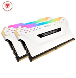 Ram Desktop Corsair Vengeance RGB Pro White 16GB (2x8GB) DDR4 3200MHz (CMW16GX4M2C3200C16W)