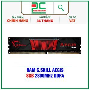 Ram Desktop G.Skill Aegis 8GB (1x8GB) DDR4 2800MHz (F4-2800C17S-8GIS)