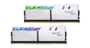 Ram Desktop G.Skill Trident Z Royal RGB Silver 16GB (2x8GB) DDR4 3000MHz (F4-3000C16D-16GTRS)