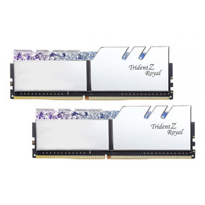 Ram Desktop G.Skill Trident Z Royal RGB Silver 16GB (2x8GB) DDR4 3200MHz (F4-3200C16D-16GTRS)