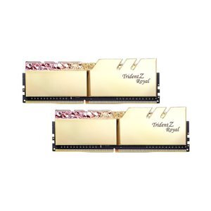 Ram Desktop G.Skill Trident Z Royal RGB Gold 16GB (2x8GB) DDR4 3200MHz (F4-3200C16D-16GTRG)